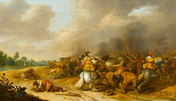 Palamedes Palamedesz., called Stevens Stevaerts  - A Cavalry Skirmish | MasterArt